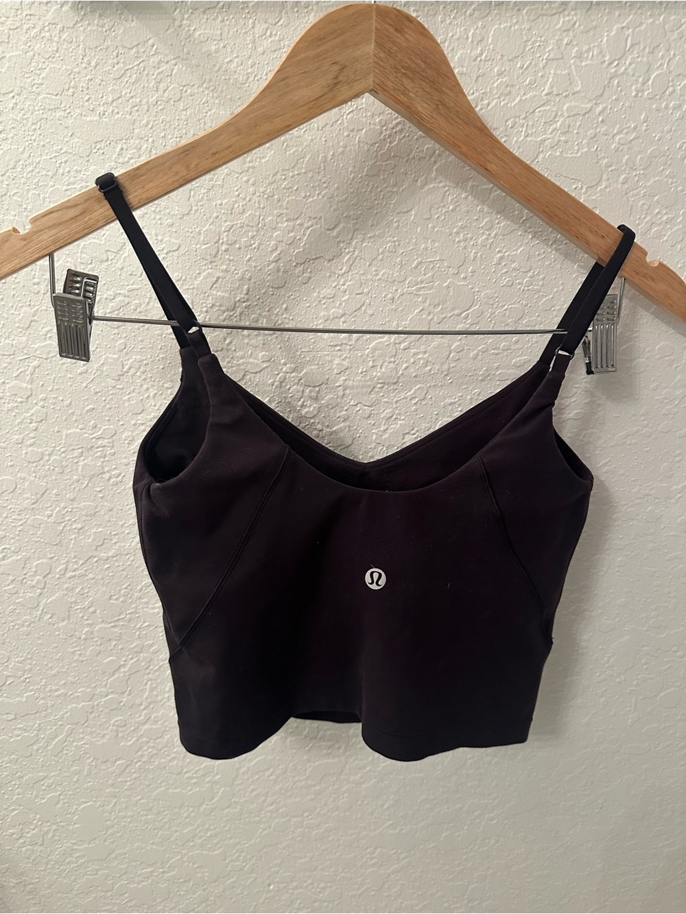Lululemon Black Cropped Active Cami